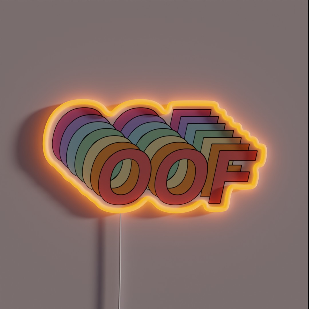 Oof RGB Neon Sign Oof RGB Neon Sign