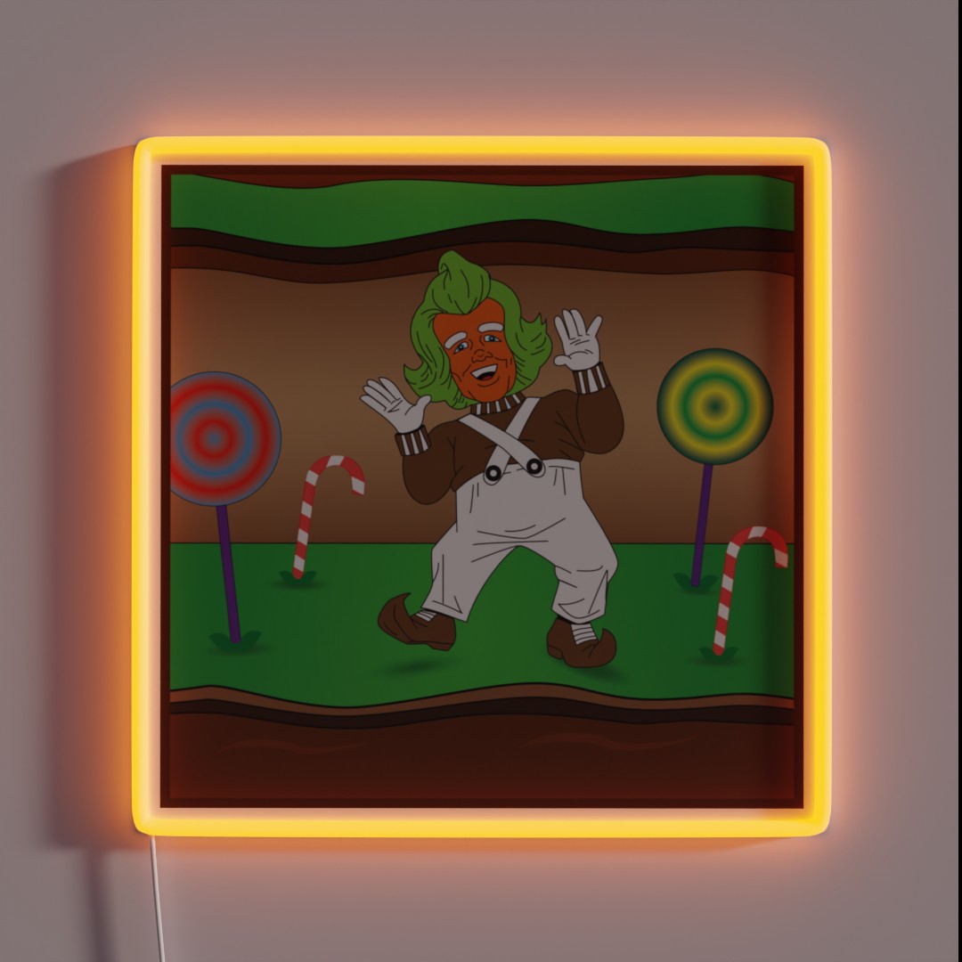 Oompa Loompa Dancing RGB Neon Sign Oompa Loompa Dancing RGB Neon Sign