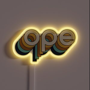 Ope Au Naturel RGB Neon Sign