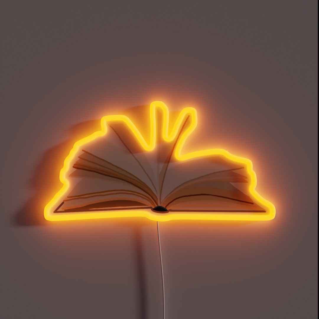 Open Book RGB Neon Sign Open Book RGB Neon Sign