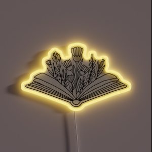 Open Book RGB Neon Sign