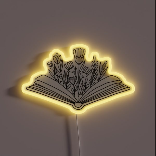 Open Book RGB Neon Sign