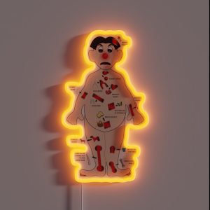 OPERATION Board Game Man Raise A Smile For Those In Hospital RGB Neon Sign