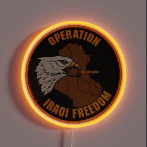Operation Iraqi Freedom RGB Neon Sign