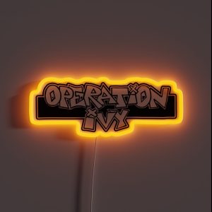 Operation Retro Logo Graphic Gift Men RGB Neon Sign