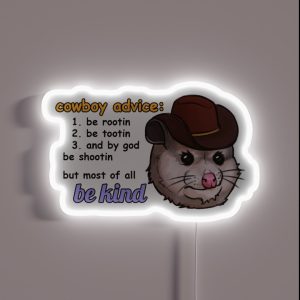 Opossum Advice RGB Neon Sign Opossum Advice RGB Neon Sign