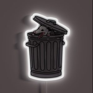 Opossum Trash Cat RGB Neon Sign Opossum Trash Cat RGB Neon Sign