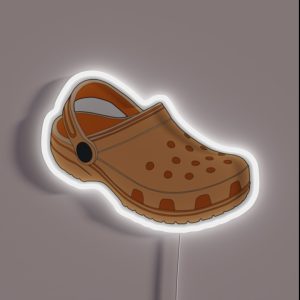 Orange Crocs RGB Neon Sign