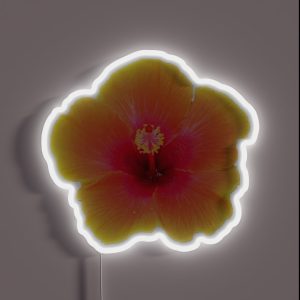 Orange Hibiscus RGB Neon Sign Orange Hibiscus RGB Neon Sign