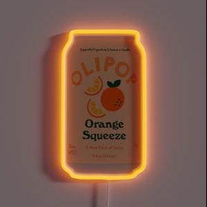 Orange Squeeze Olipop RGB Neon Sign
