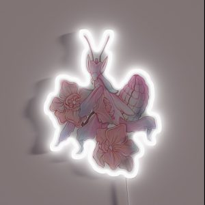 Orchid And Orchid Mantis RGB Neon Sign Orchid And Orchid Mantis RGB Neon Sign