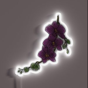 Orchid Branch Color RGB Neon Sign Orchid Branch Color RGB Neon Sign