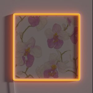 Orchid Flowers RGB Neon Sign