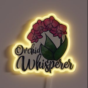 Orchid Whisperer RGB Neon Sign