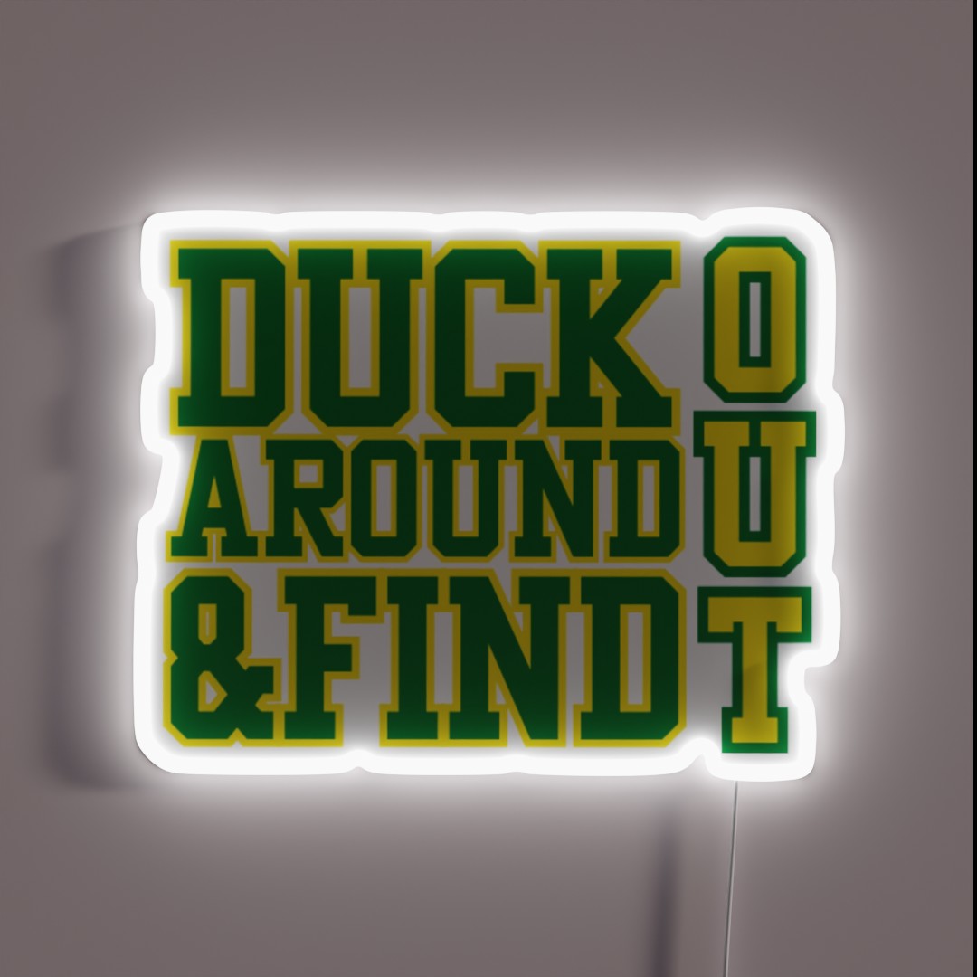Oregon Ducks RGB Neon Sign Oregon Ducks RGB Neon Sign