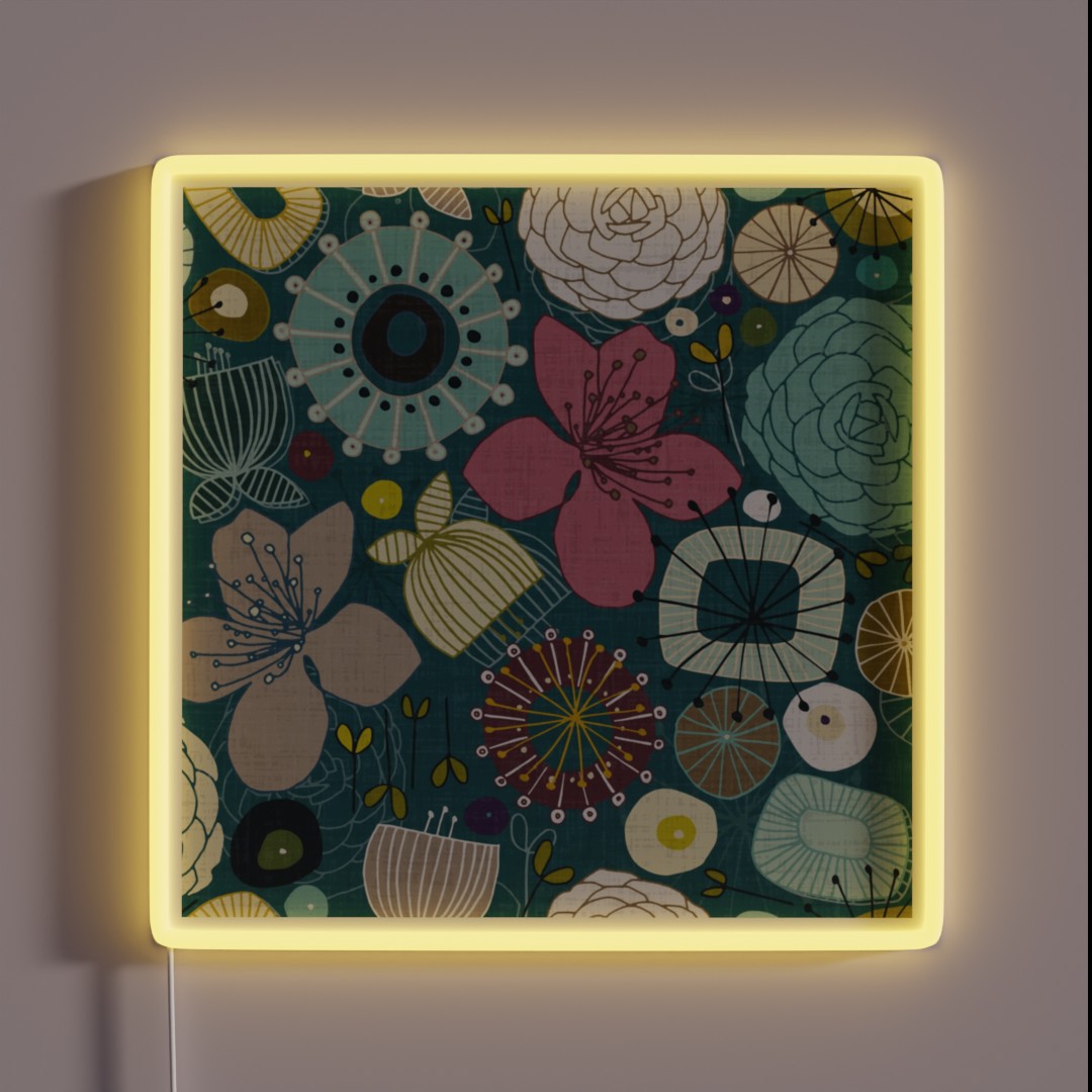 Oriental Blooms Peacock RGB Neon Sign Oriental Blooms Peacock RGB Neon Sign