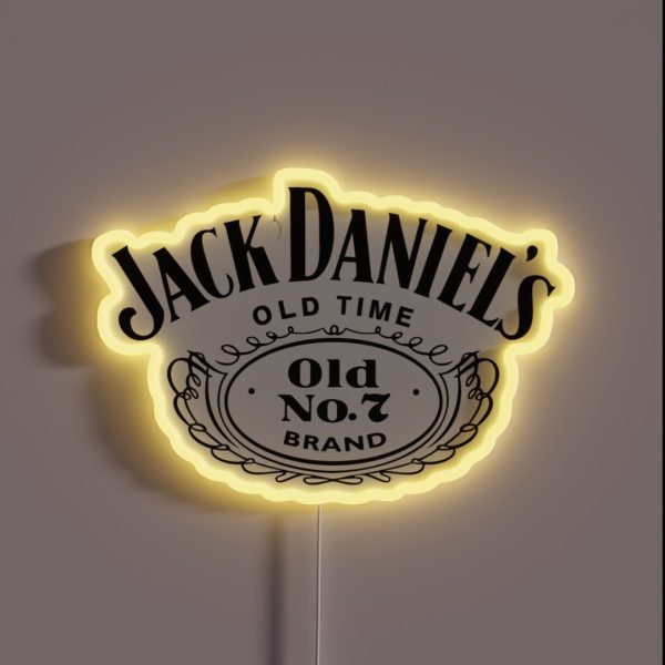 ORLJFNI JACKDANIELS ALCOHOLIC RGB Neon Sign