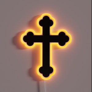 Orthodox Cross Or Budded Cross RGB Neon Sign
