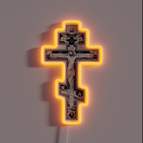 Orthodox Cross RGB Neon Sign