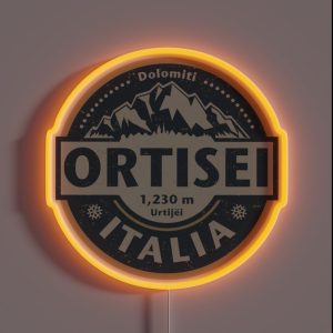 Ortisei Italy RGB Neon Sign Ortisei Italy RGB Neon Sign