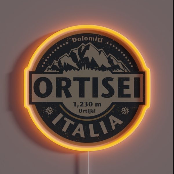 Ortisei Italy RGB Neon Sign