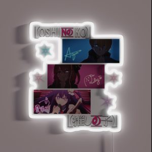 Oshi No Ko Hoshino Ai Hoshino Aqua Hoshino Ruby Anime Design RGB Neon Sign