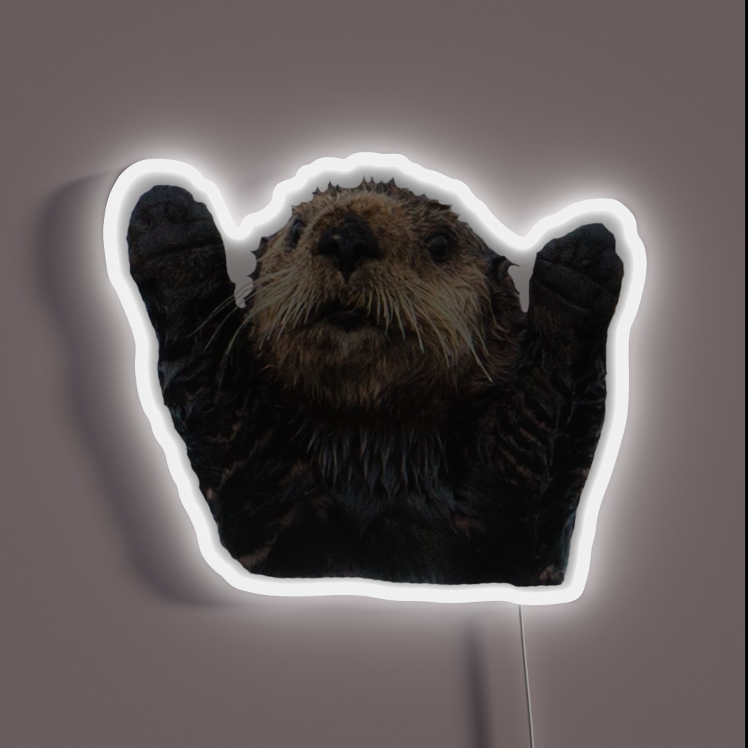Otter Hugs RGB Neon Sign Otter Hugs RGB Neon Sign