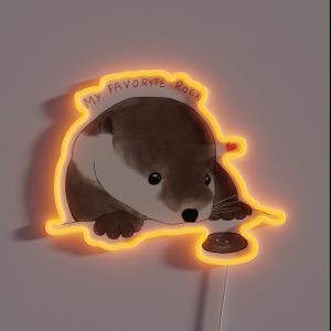 Otter S Favorite Rock RGB Neon Sign