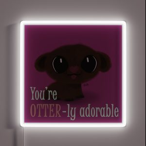 Otterly Adorable RGB Neon Sign