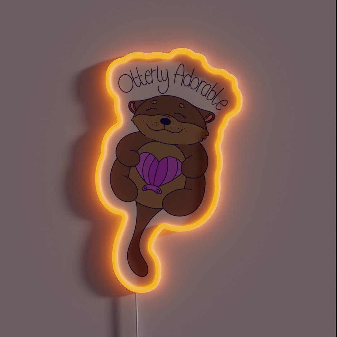 Otterly Adorable RGB Neon Sign Otterly Adorable RGB Neon Sign