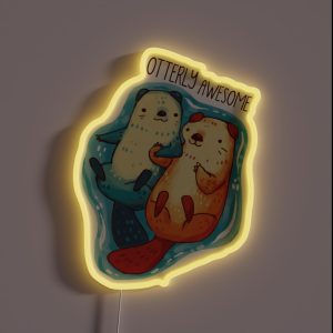 Otterly Awesome RGB Neon Sign