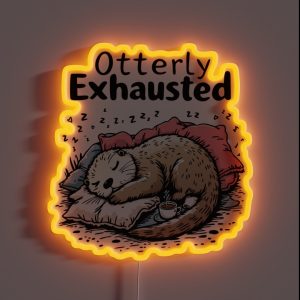 Otterly Exhausted RGB Neon Sign