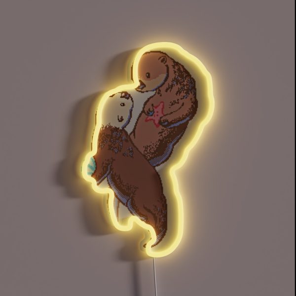 Otterly In Love RGB Neon Sign