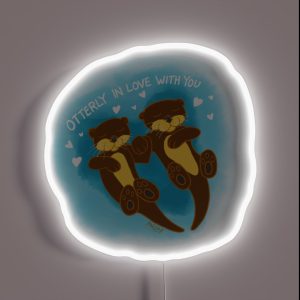 Otterly In Love With You RGB Neon Sign