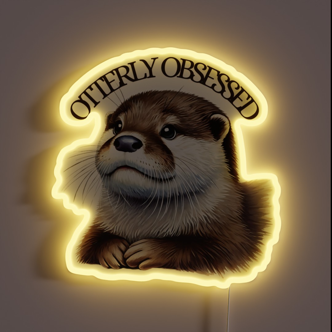 Otterly Obsessed Otter RGB Neon Sign Otterly Obsessed Otter RGB Neon Sign