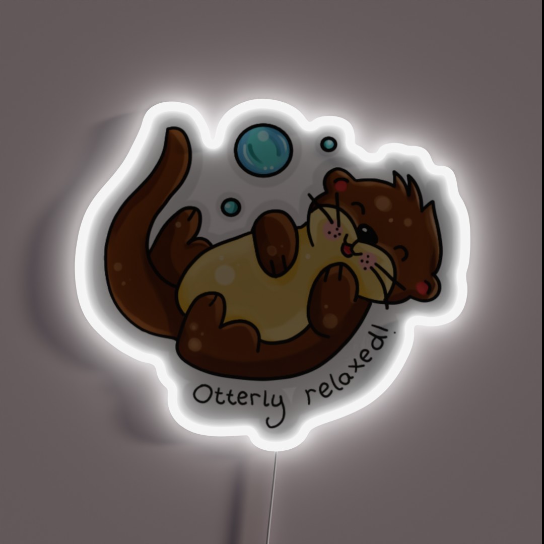 Otterly Relaxed RGB Neon Sign Otterly Relaxed RGB Neon Sign