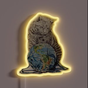Our Feline Deity Shows Restraint RGB Neon Sign Our Feline Deity Shows Restraint RGB Neon Sign