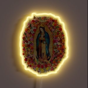 Our Lady Of Guadalupe Mexican Virgin Mary Saint Mexico Catholic Mask RGB Neon Sign Our Lady Of Guadalupe Mexican Virgin Mary Saint Mexico Catholic Mask RGB Neon Sign