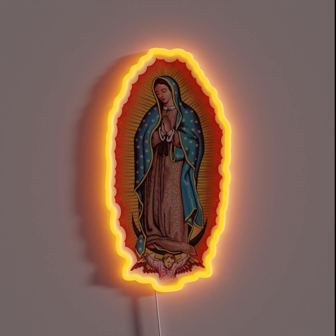 Our Lady Of Guadalupe Virgin Mary RGB Neon Sign Our Lady Of Guadalupe Virgin Mary RGB Neon Sign