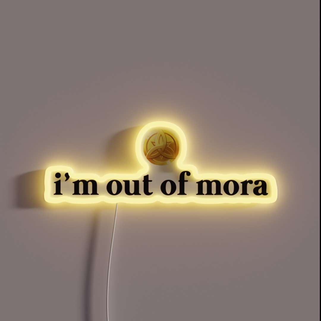 Out Of Mora RGB Neon Sign Out Of Mora RGB Neon Sign