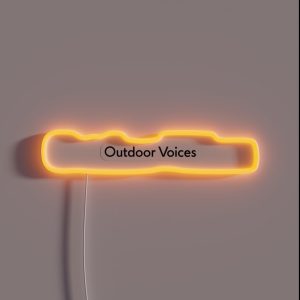 Outdoor Voices RGB Neon Sign Outdoor Voices RGB Neon Sign