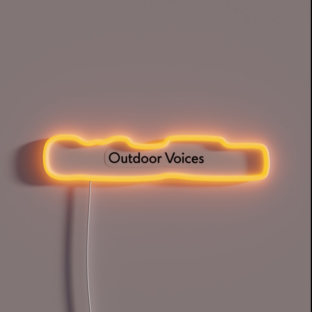 Outdoor Voices RGB Neon Sign Outdoor Voices RGB Neon Sign