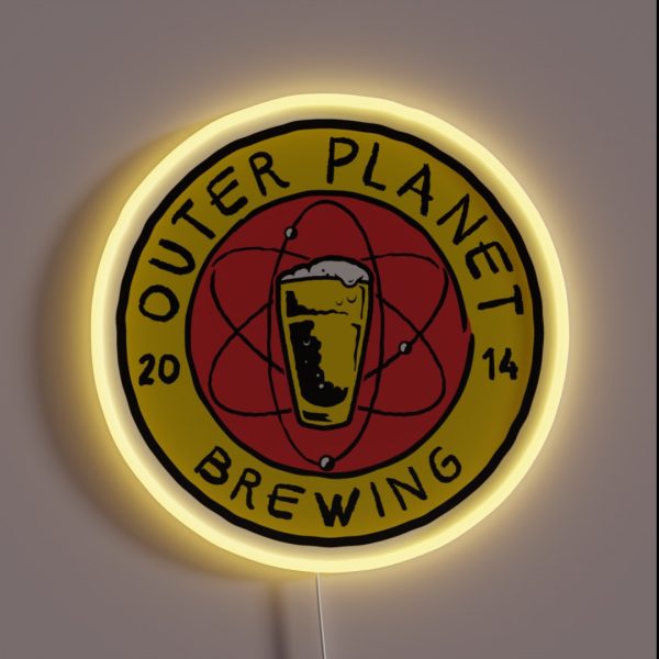 Outer Planet Brewing RGB Neon Sign
