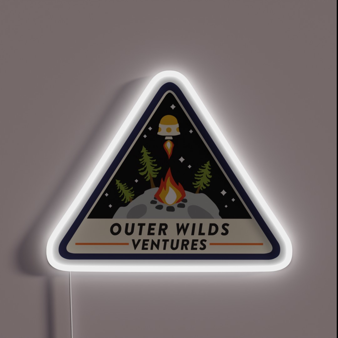 Outer Wilds Ventures RGB Neon Sign Outer Wilds Ventures RGB Neon Sign