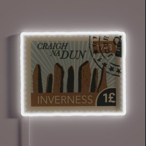 Outlander Postage Stamp RGB Neon Sign Outlander Postage Stamp RGB Neon Sign