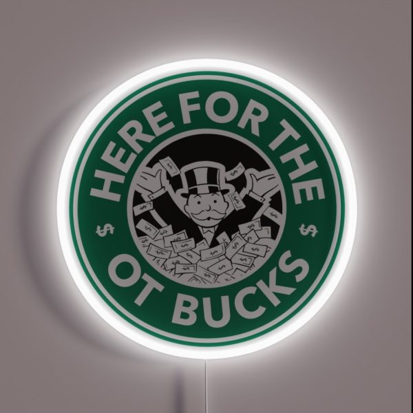 Over Time Bucks RGB Neon Sign
