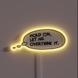 Overthinking Thought Bubble RGB Neon Sign