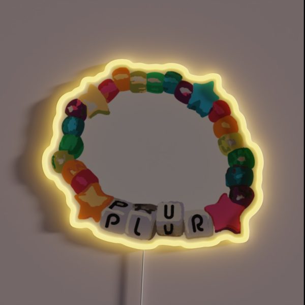 P L U R Rave Kandi RGB Neon Sign