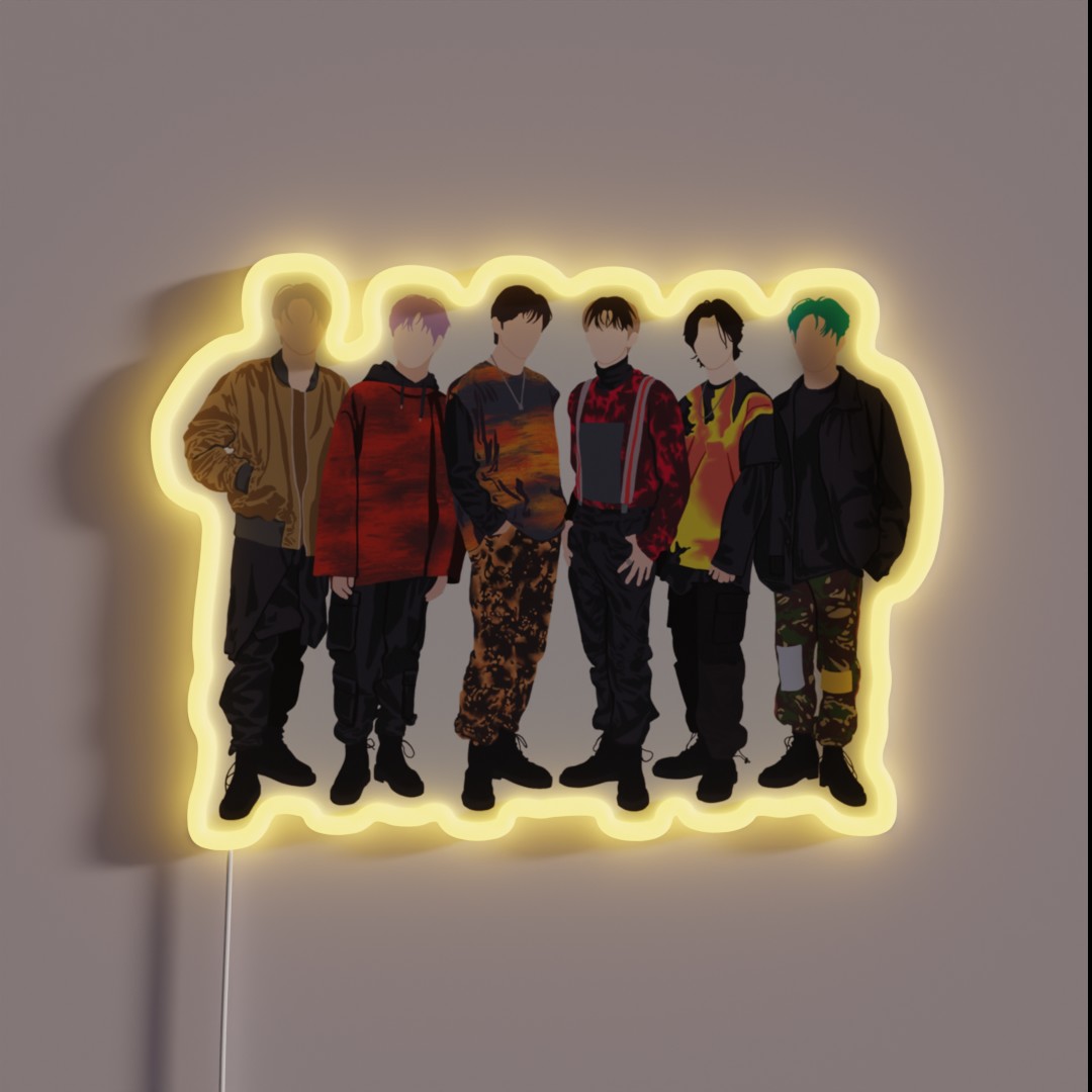 P1harmony Group RGB Neon Sign P1harmony Group RGB Neon Sign