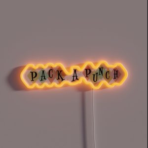 Pack A Punch Clear Background RGB Neon Sign